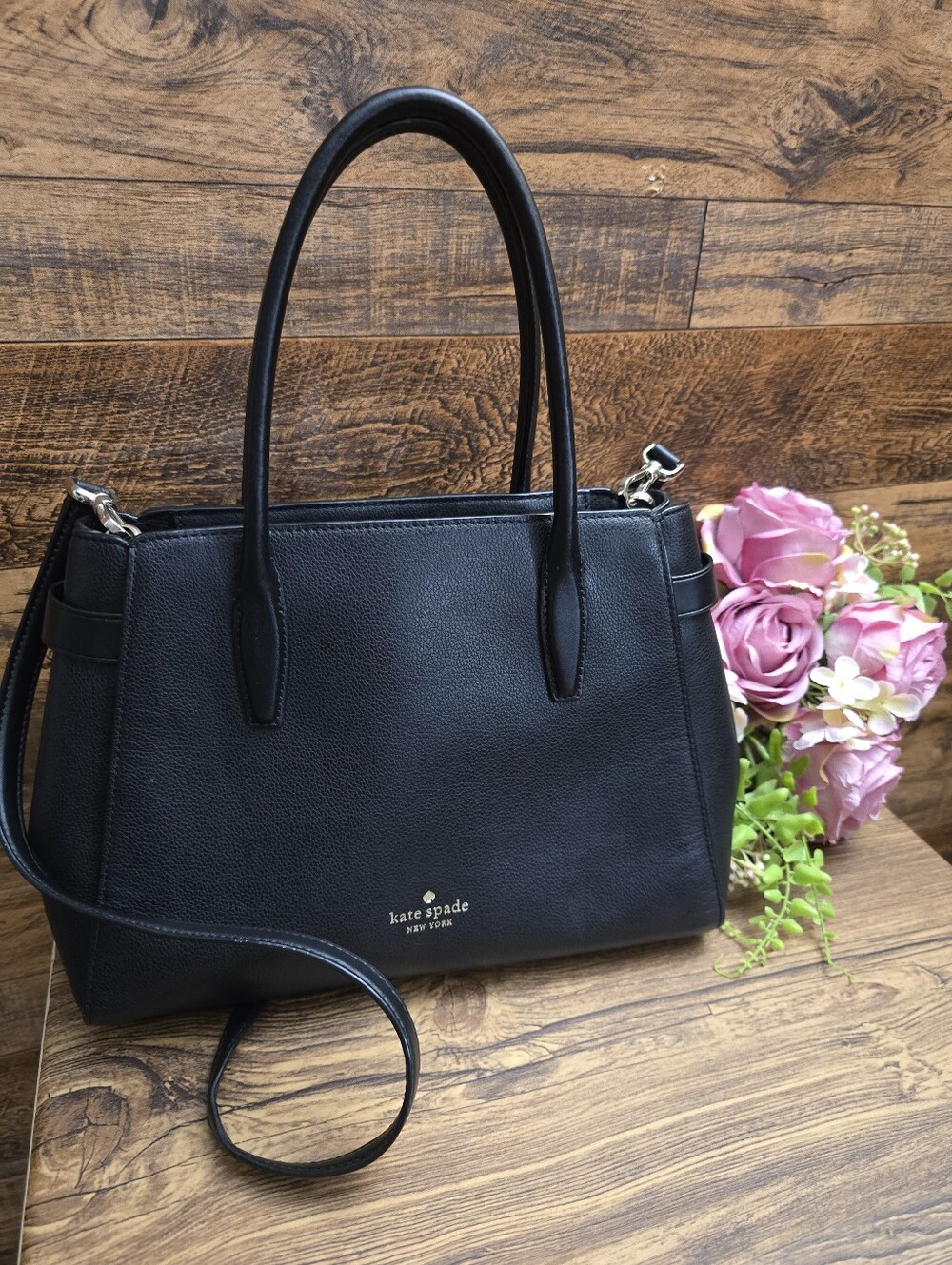 Kate Spade♠️ Lucia Satchel - Medium - Picture 3 of 4